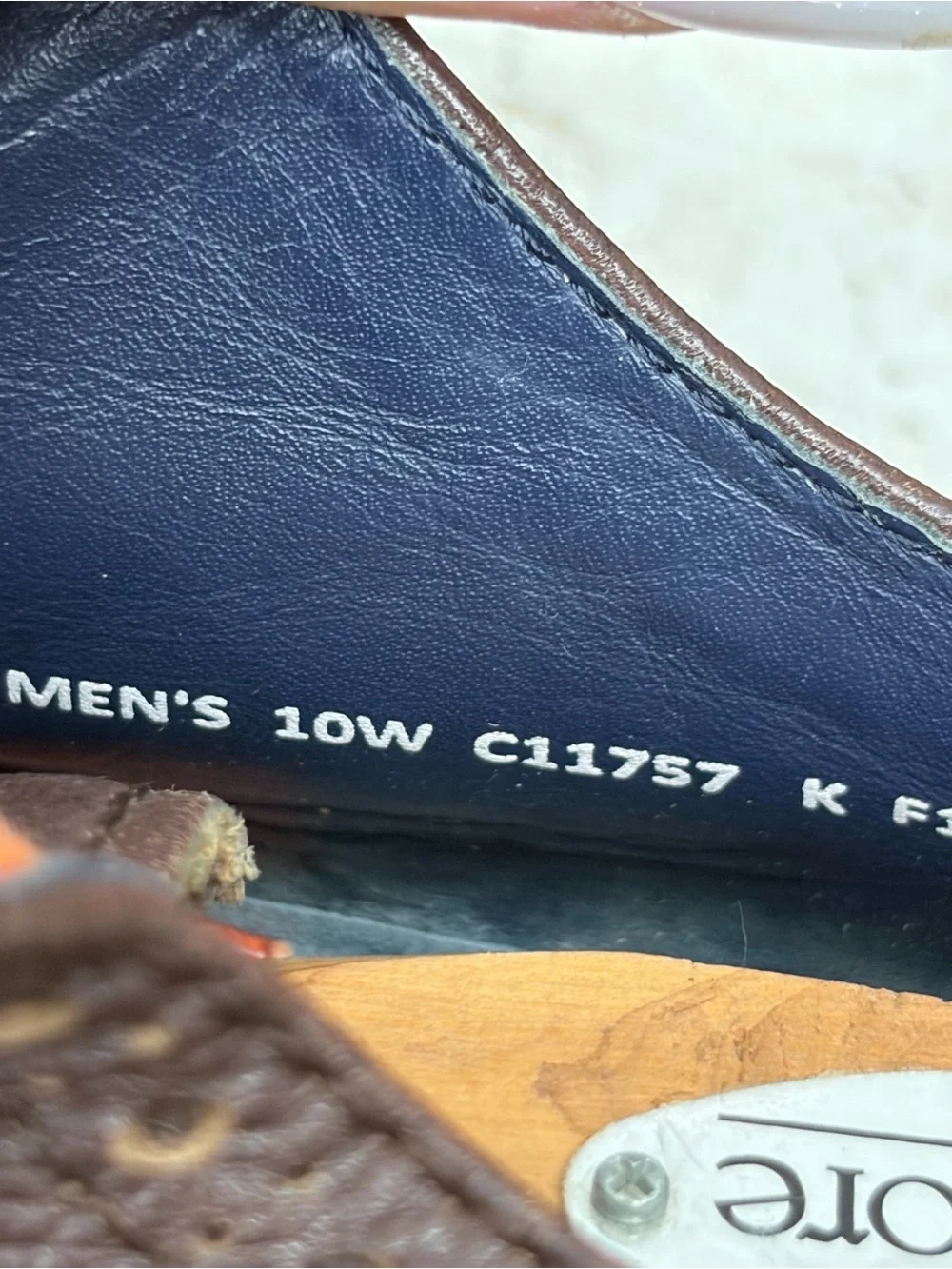 Cole Haan Brown Leather Colton Wingtip Oxford Shoes Size 10